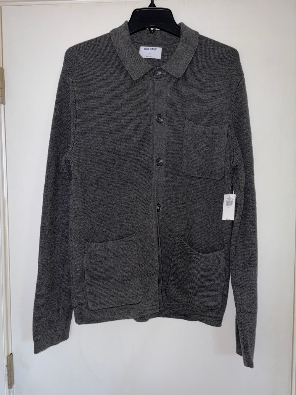 Old Navy, gray cardigan sweater women’s medium new with tags